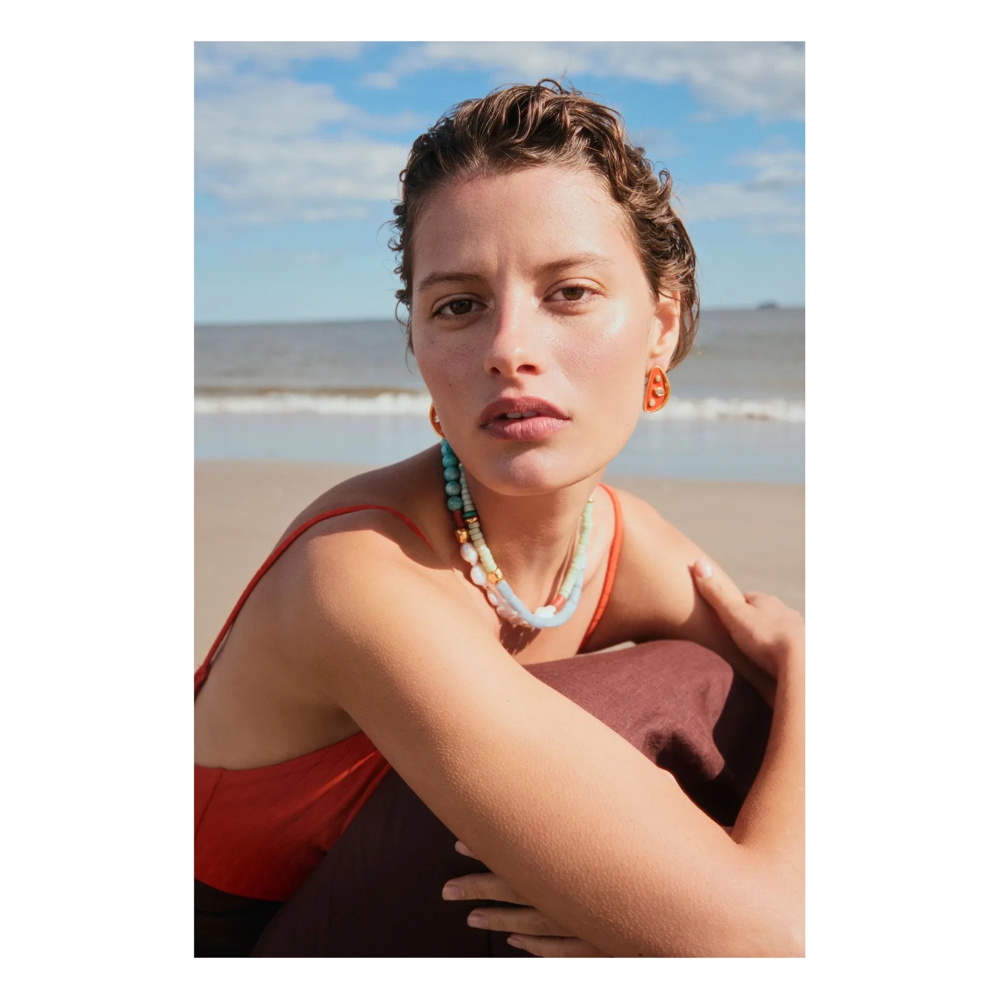 Lizzie Fortunato - Mini Harp Earrings | Gold