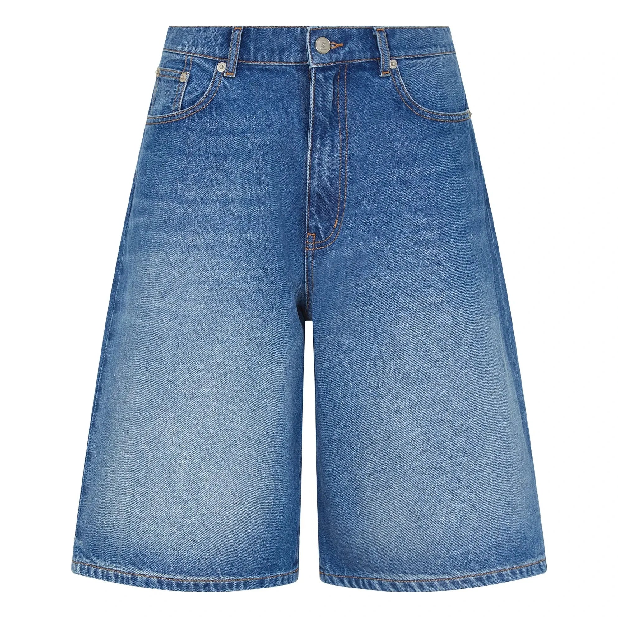 Smallable Woman - Paola Denim Bermuda Shorts | Denim Blue