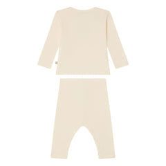 Bonpoint - Timi Organic Cotton T-Shirt and Leggings Set | Brown