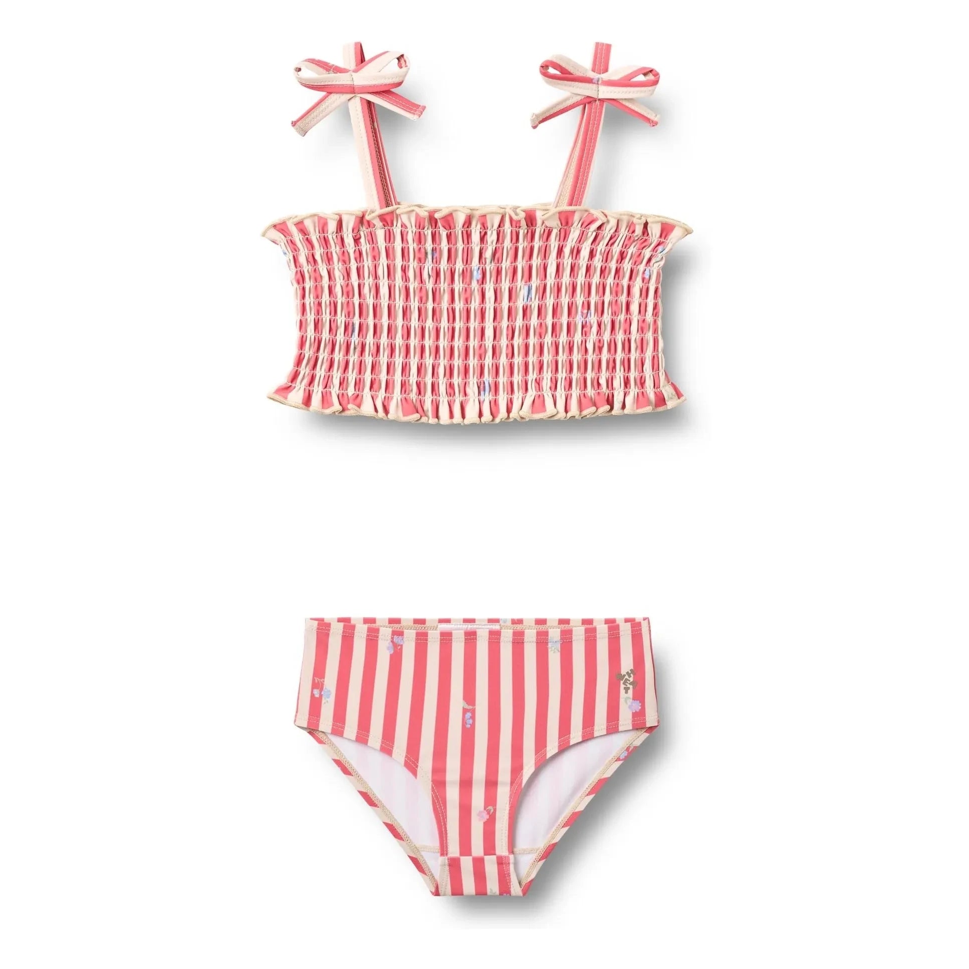 Wheat - Carla Striped Recycled Fibres Swimwear | Red