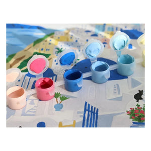 La Petite Épicerie - Numbered Coloring Set - Maja Tomljanovic, Santorini