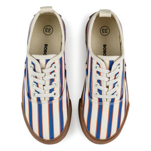Bobo Choses - Striped Lace-Up Sneakers | Blue