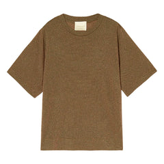 Momoni - Iora Metallic T-Shirt | Tobacco