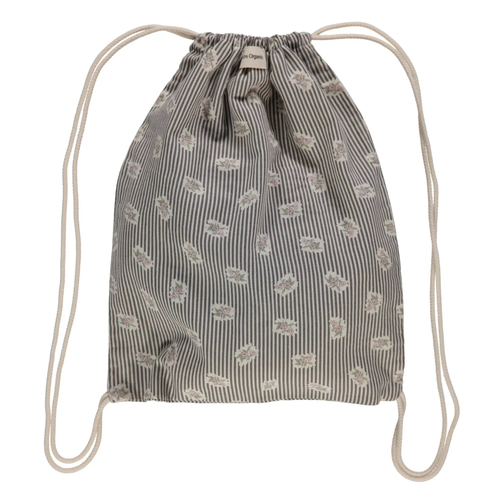 Poudre Organic - Pink Floral Backpack | Gray