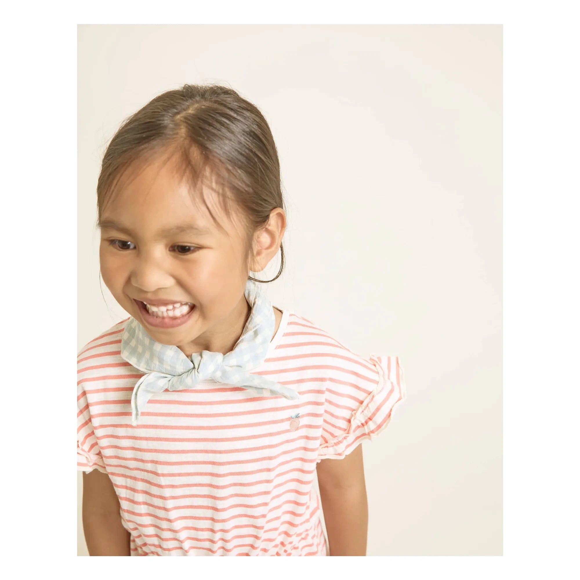 Búho - Gingham Seersucker Bandana | Aqua