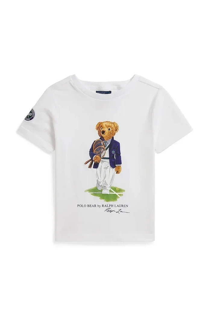 Polo Ralph Lauren çocuklar için pamuklu Wimbledon tişört