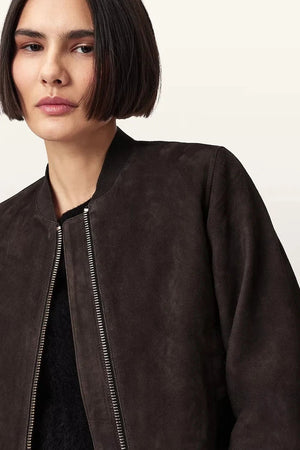 AllSaints kadın süet bomber ceket ORTEN