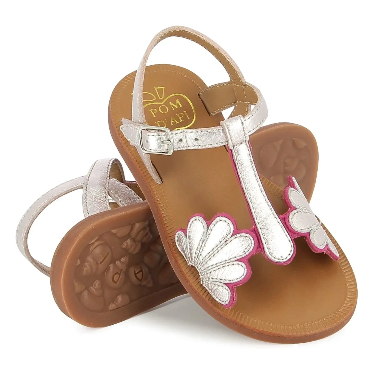 Pom d'Api - Plagette Bloom Sandal | Pink