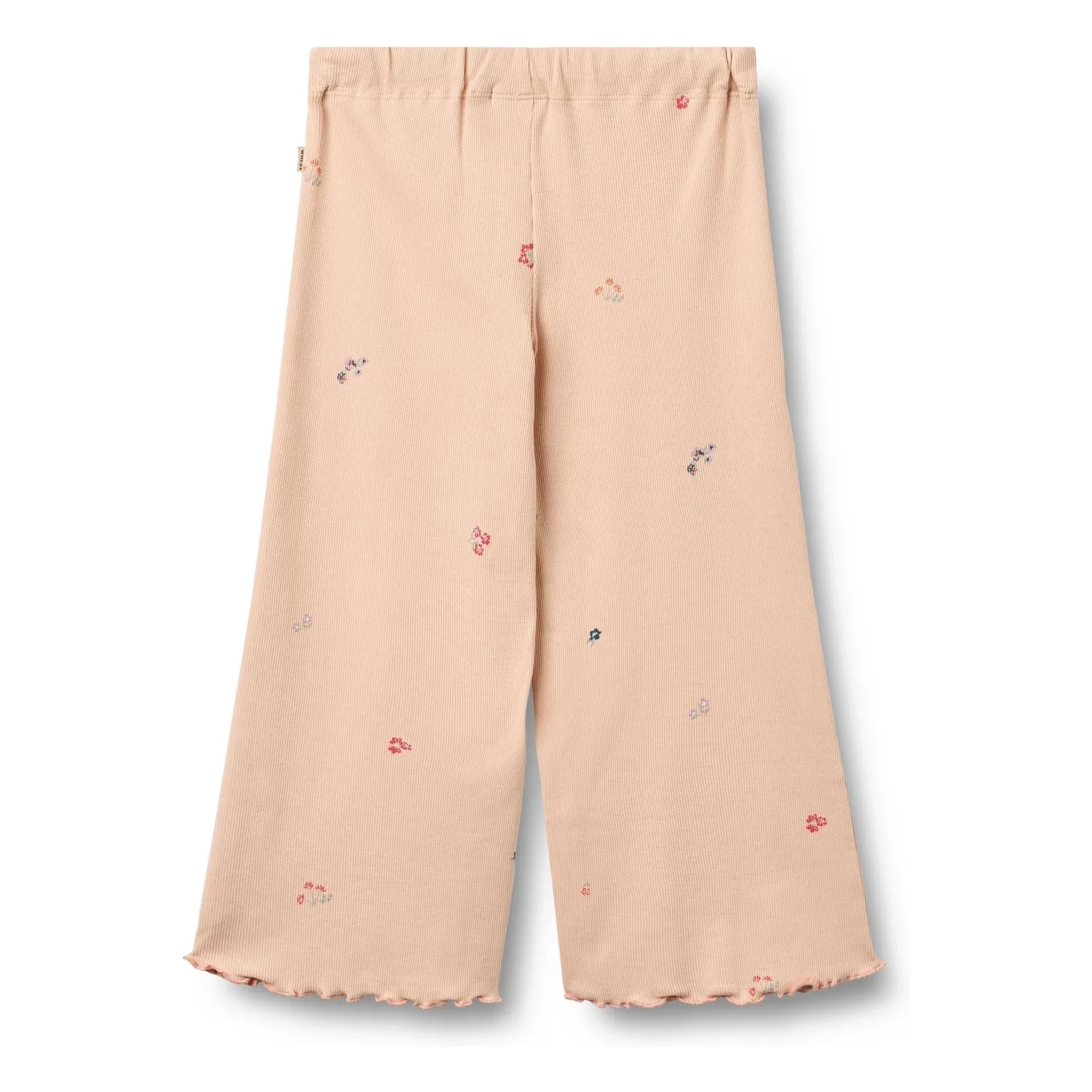 Wheat - Ela Organic Cotton Floral Pattern Pants | Peach