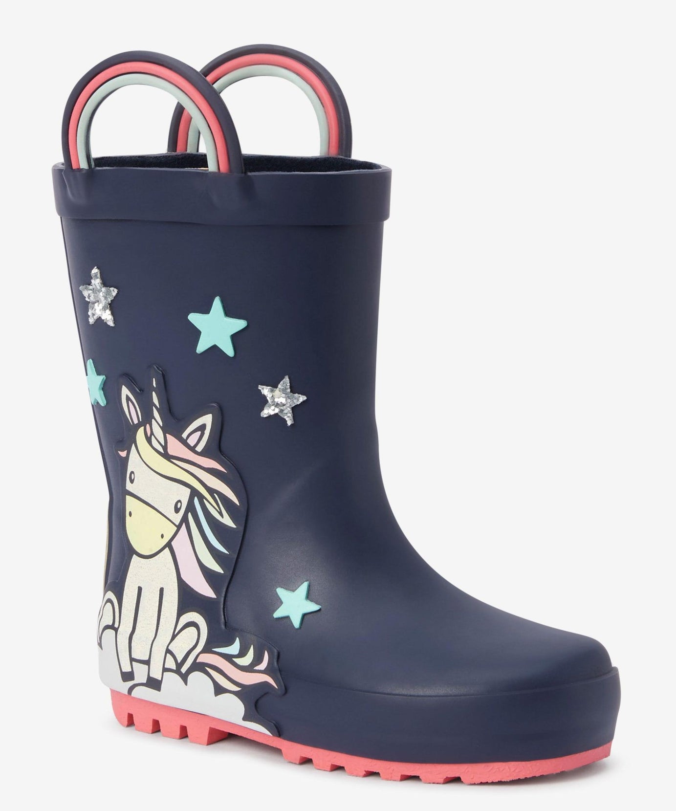 Next - Lacivert Unicorn Kız Çocuk Kışlık ve Yağmur Çizmesi - 30.5-Dinossi
