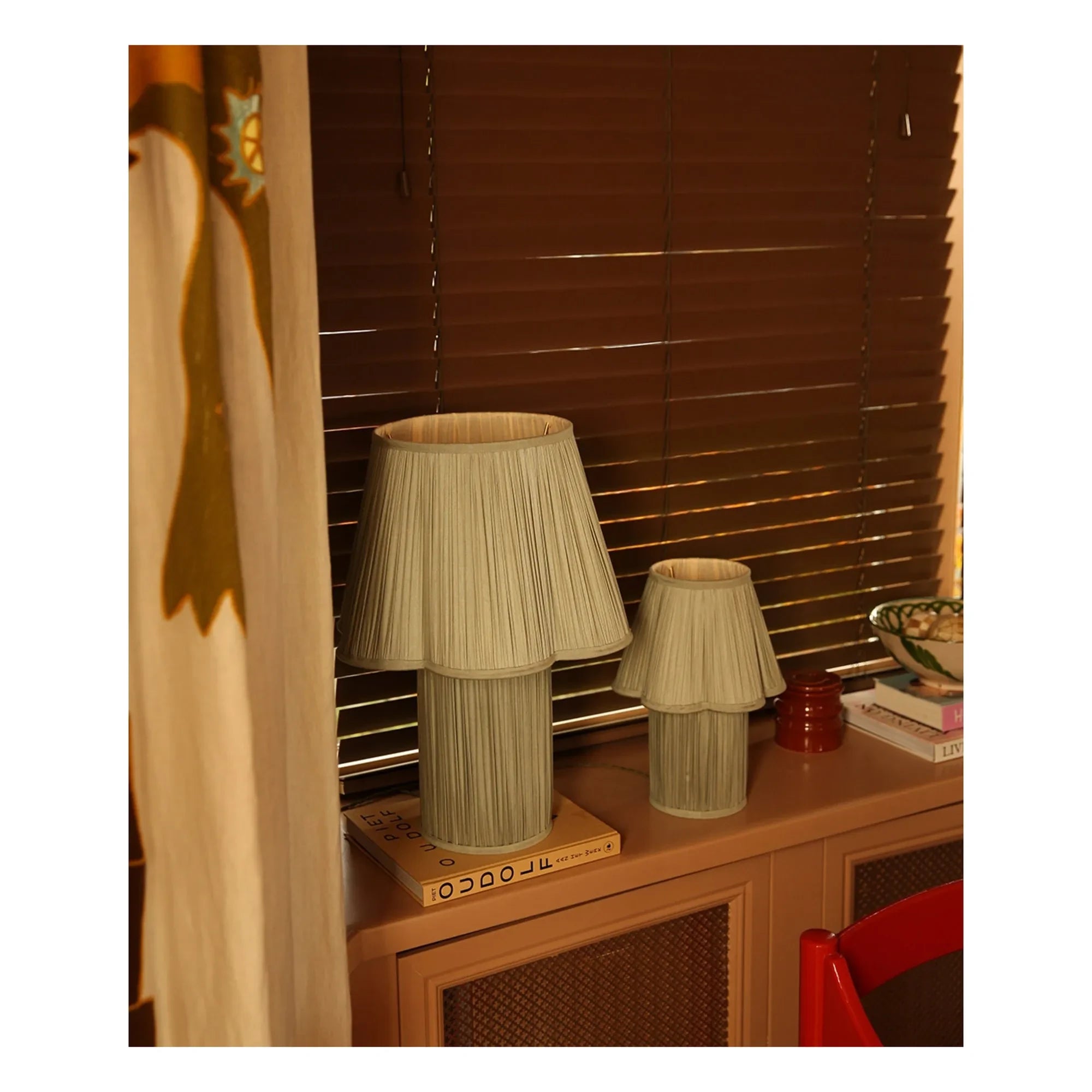 Doing Goods - Myra Silk Table Lamp | Sage
