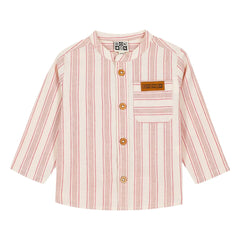 Bonton - Never Striped Baby Shirt | Cream