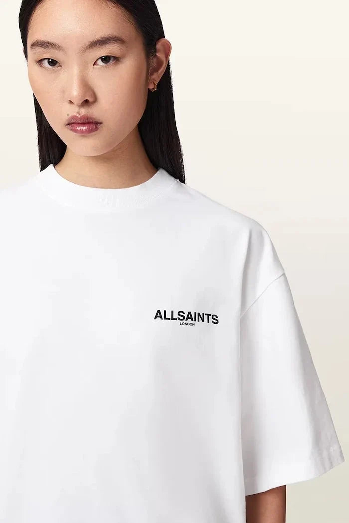 AllSaints kadın pamuklu oversize tişört HALIS