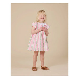 Goldie + Ace - Striped Gathered Dress | Pink