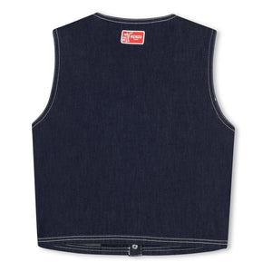 Kenzo - Kenzo Garden Sleeveless Denim Jacket | Dark Blue