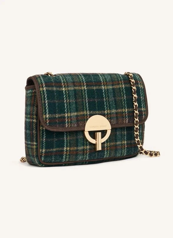 Vanessa Bruno - Moon Medium Checked Bag | Green