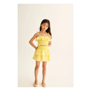 Cozmo - Sintra Linen Skirt | Yellow