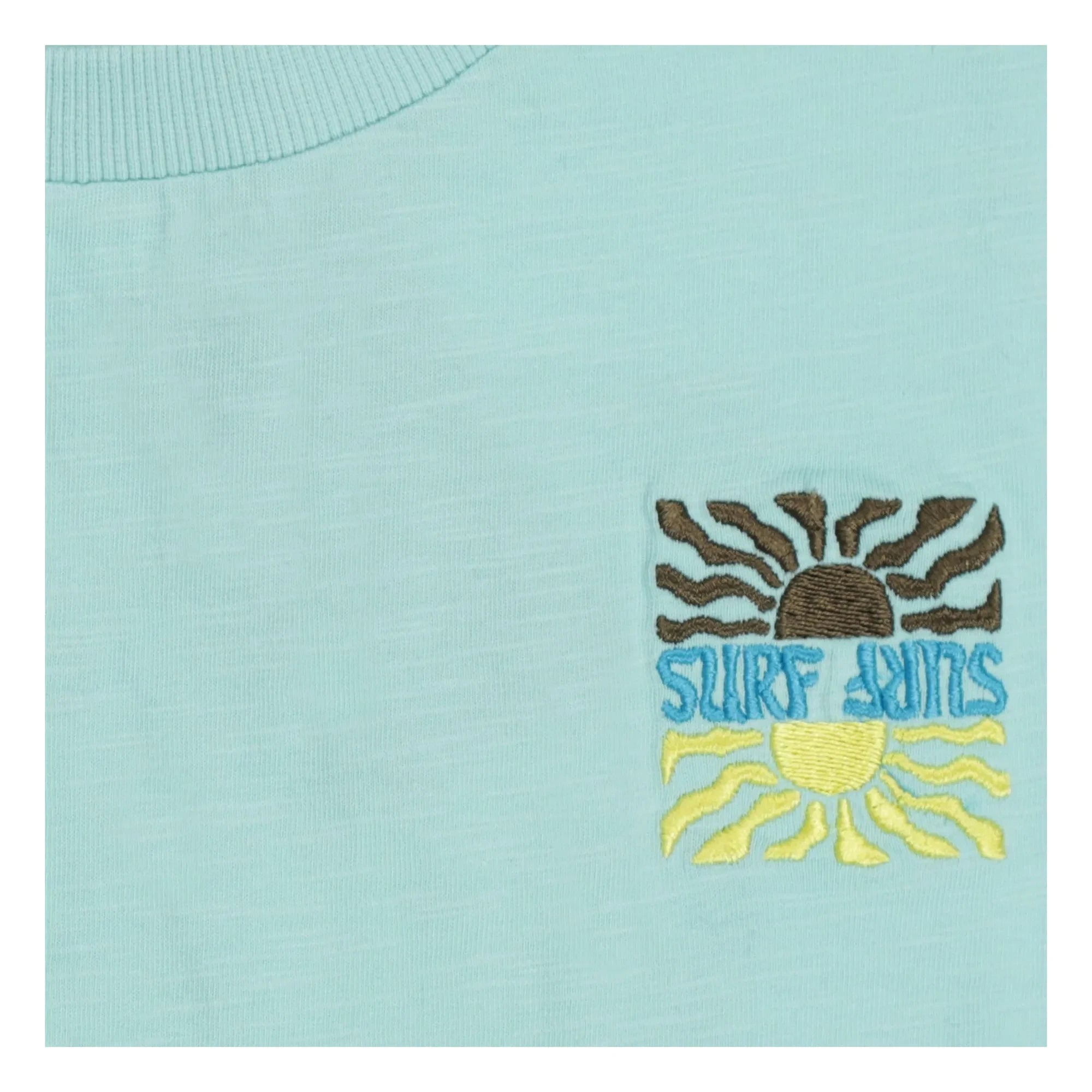 Tumble N'Dry - Reef Sunset Organic Cotton T-Shirt | Light Blue