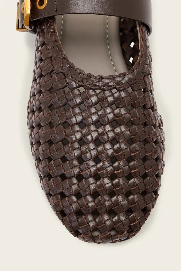 AllSaints Sabine Woven Flat Deri Babet