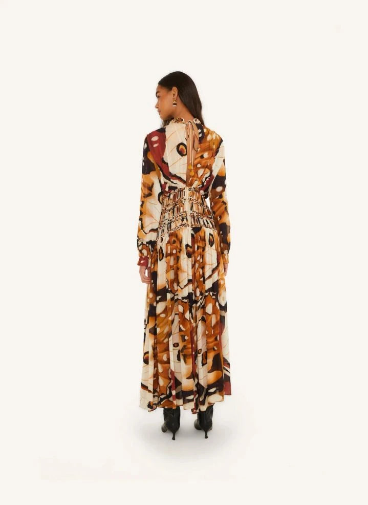 Farm Rio - Borbofly Macramé Dress | Terracotta