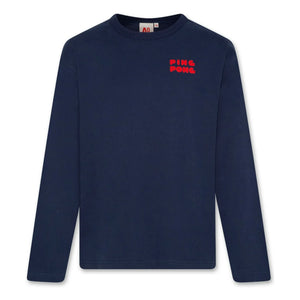 AO76 - Ben Ping Pong Organic Cotton T-Shirt | Navy Blue