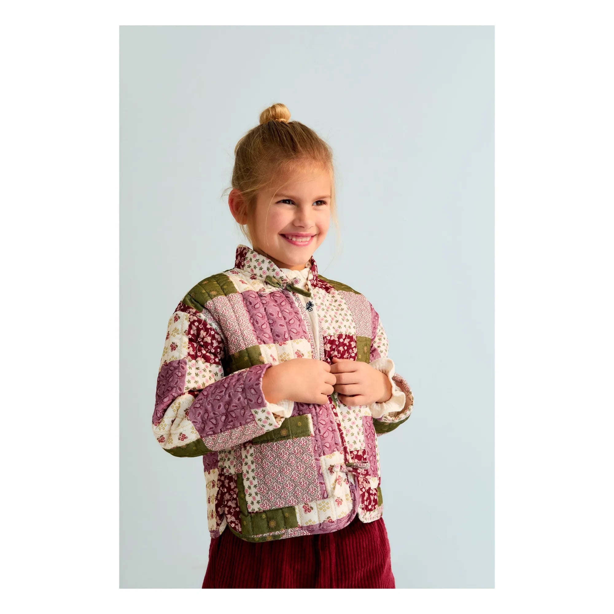 the new society - Melba Patchwork Jacket | Pink