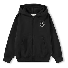 Molo - Marley Basketball Zip-Up Sweatshirt | Black