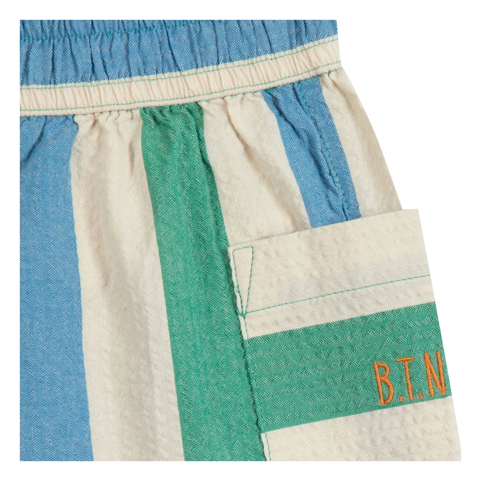 Bonton - Striped Lois Pocket Shorts | Ecru