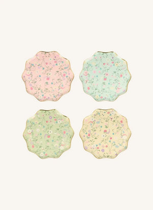 Meri Meri - Ladurée small floral paper plates - set of 8