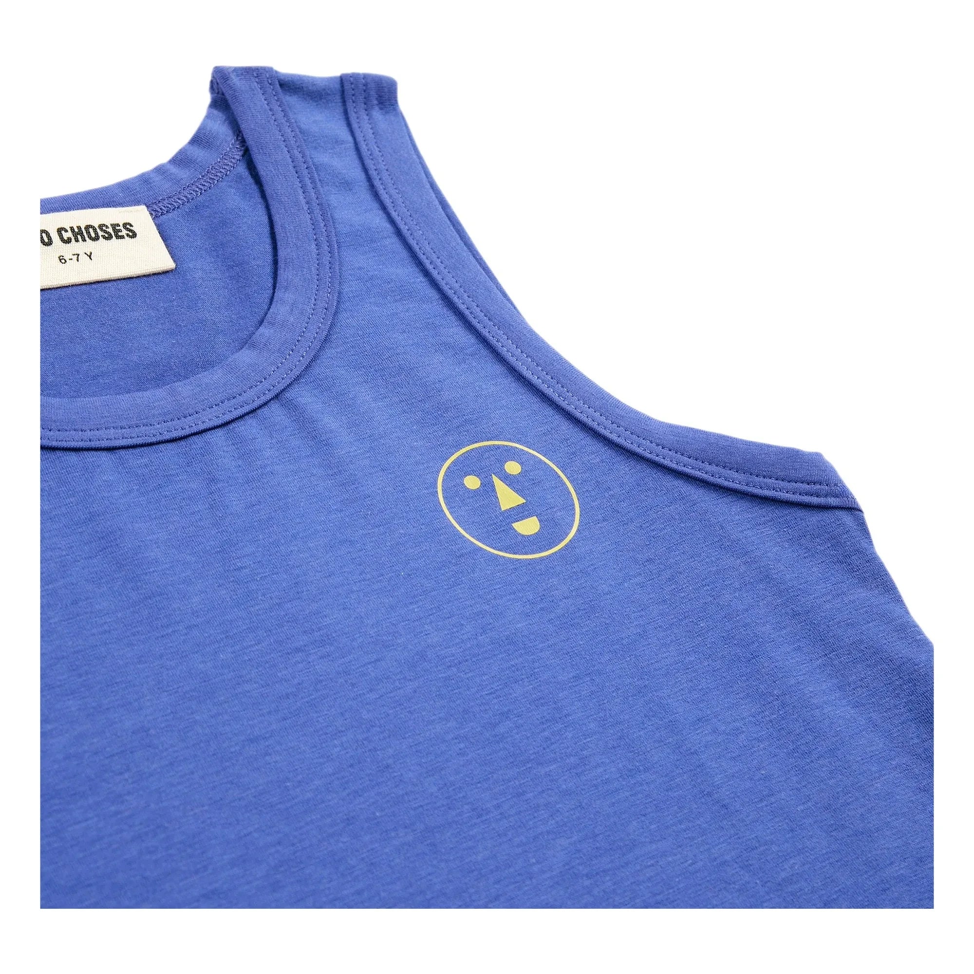 Bobo Choses - Have Fun Face Modal and Organic Cotton Tank Top | Royal Blue