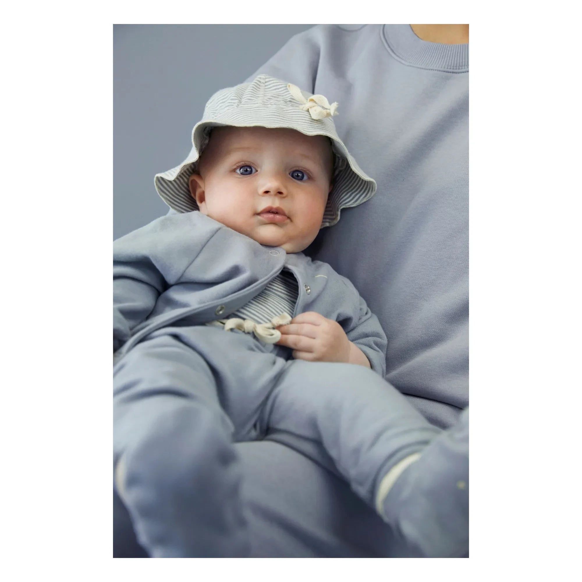 Gray Label - Striped Bob Organic Cotton | Turquoise Blue