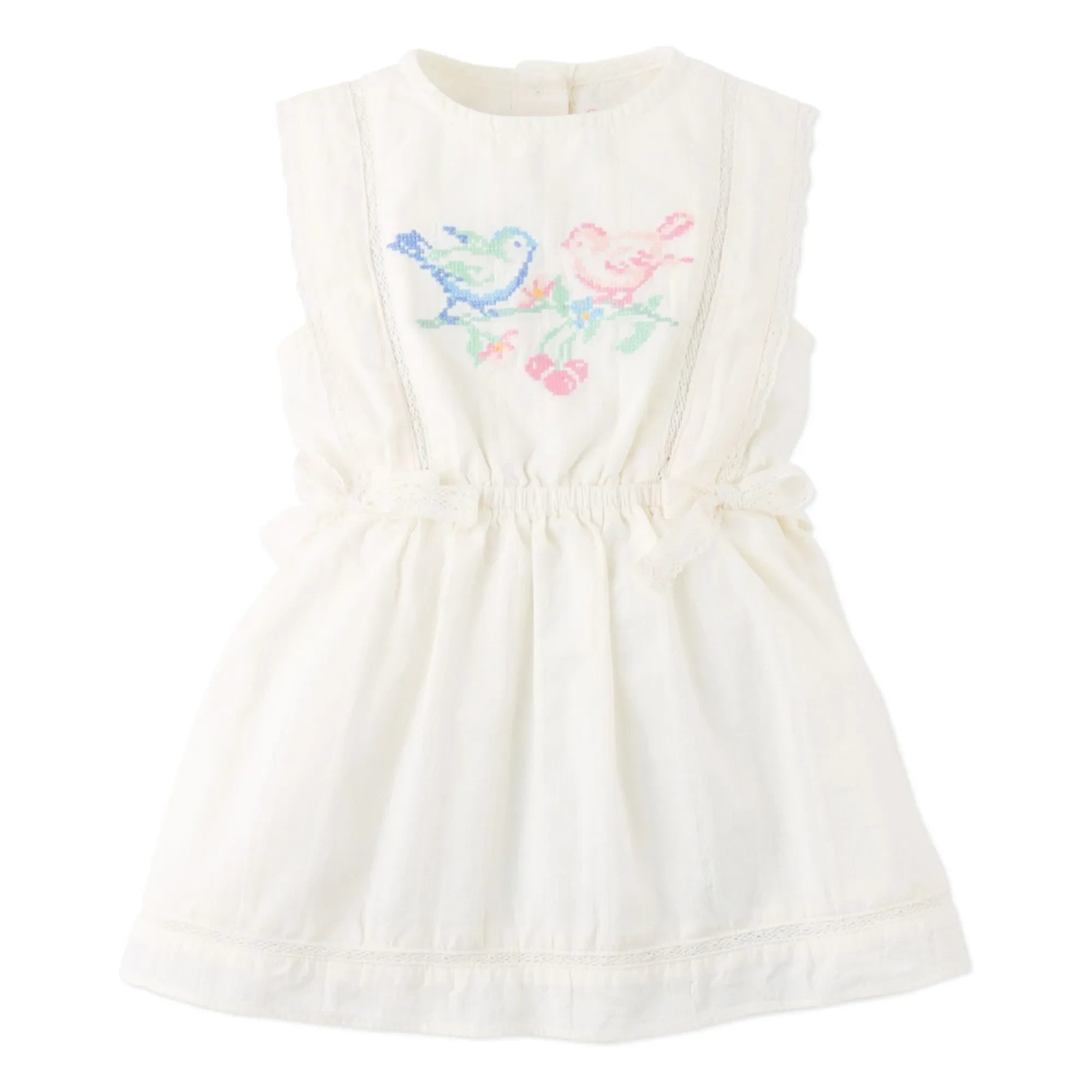 Gingersnaps - Charlee Embroidered Dress | White