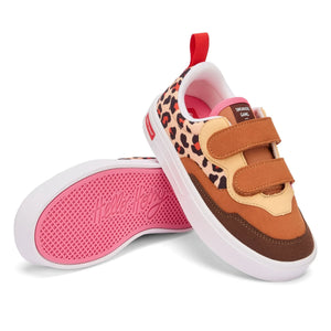 Hello Hossy - Leopard Scratch Sneakers | Cream