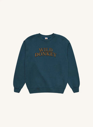 Wild Donkey - Yün Ispanak Takımı Kazak | Açık Mavi