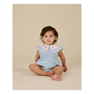 Goldie + Ace - Blue Striped Sailor Jumpsuit
