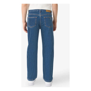 Lacoste - Straight Leg Logo Embroidered Jeans | Light Blue
