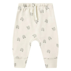 Quincy Mae - Organic Cotton Bear Pants | Ecru