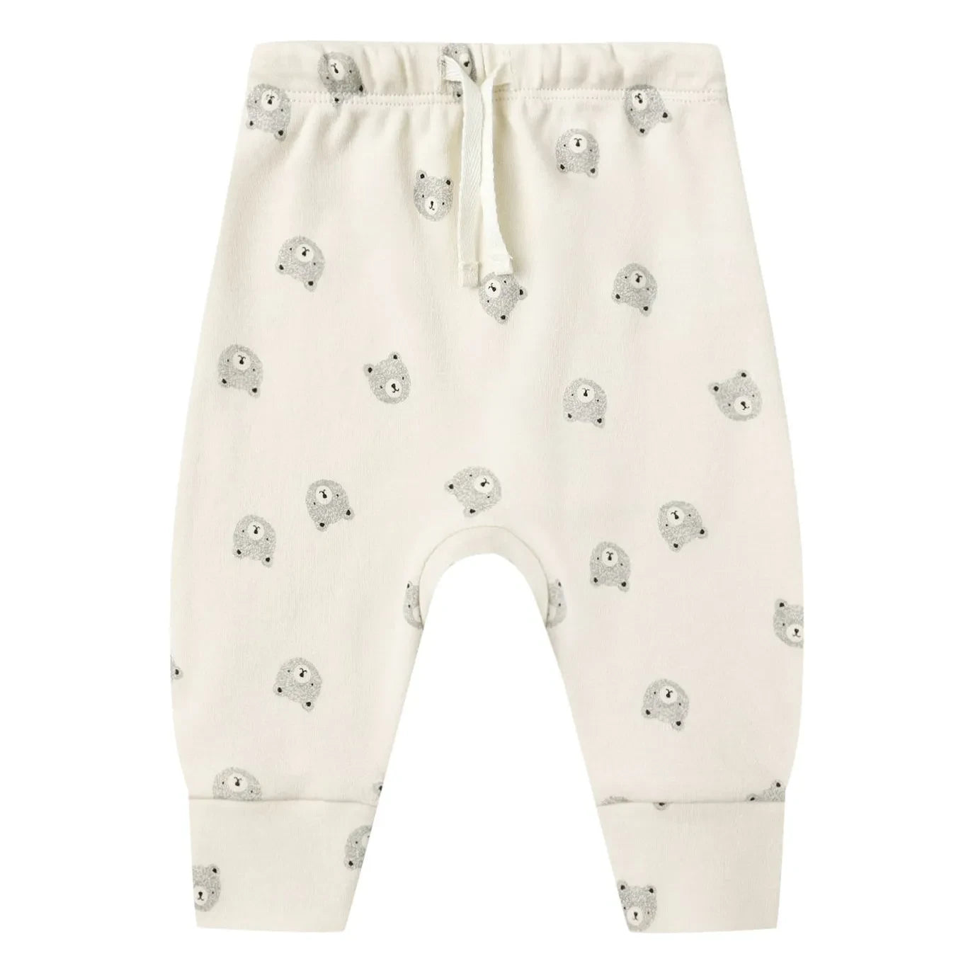 Quincy Mae - Organic Cotton Bear Pants | Ecru