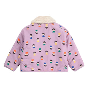 Bobo Choses - Reversible Sherpa Jacket Made from Recycled Fibers | Lilac