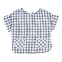 Búho - Vichy Pocket Blouse | Blue