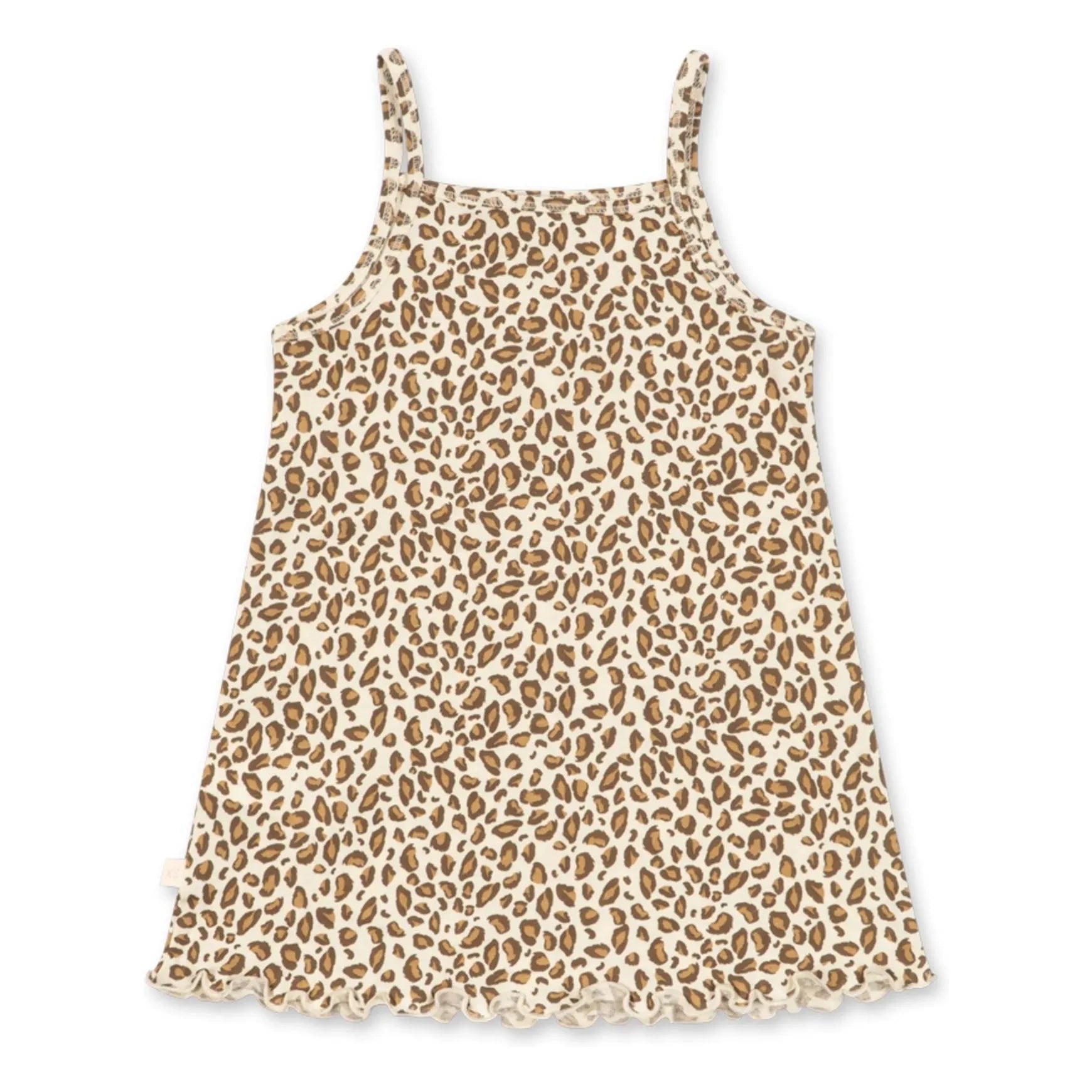 Konges Sløjd - Famo Leopard Organic Cotton Dress | Beige