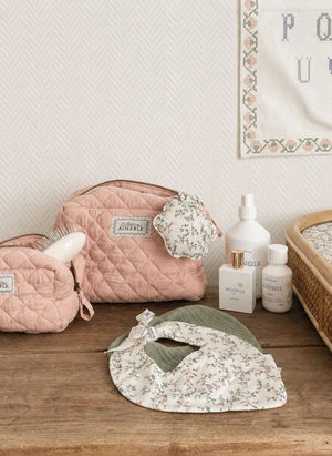Editions Aimable - Tuscany cosmetic bag | Dusty Rose Muslin