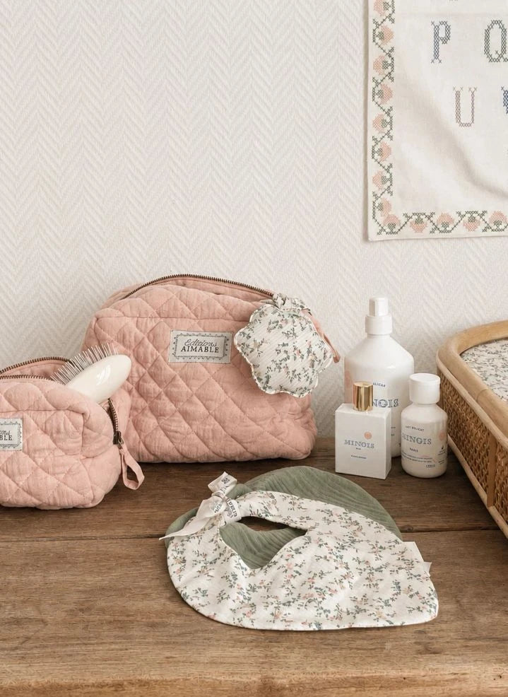 Editions Aimable - Tuscany cosmetic bag | Dusty Rose Muslin