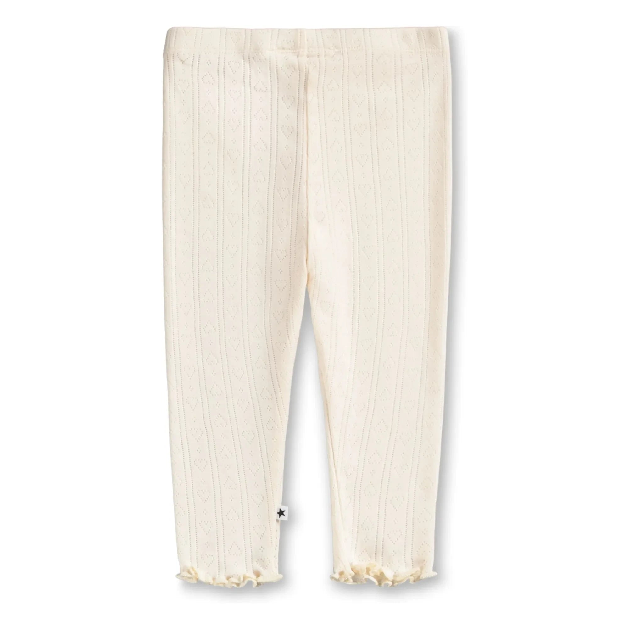 Molo - Sidse Organic Cotton Ribbed Leggings | Ivory