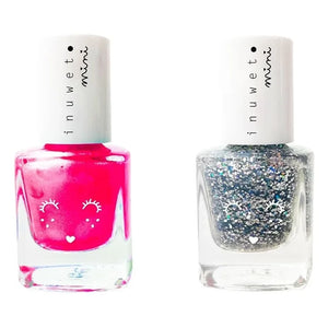 Inuwet - Bubble Gum-Vanilla Water-Based Polish Duo | Pink