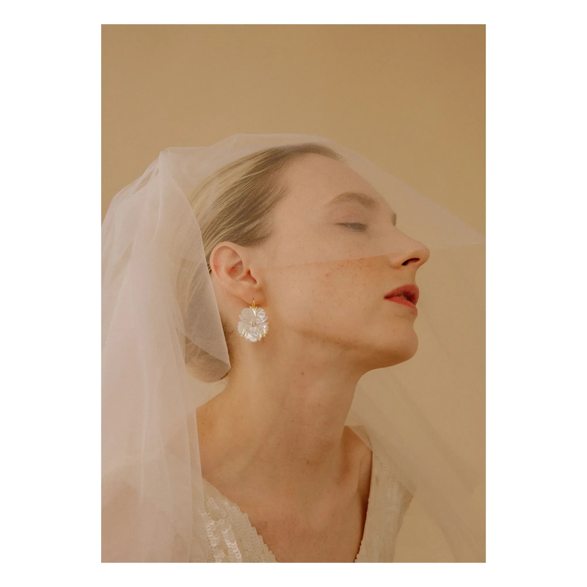 Lizzie Fortunato - New Bloom Earrings | Ecru