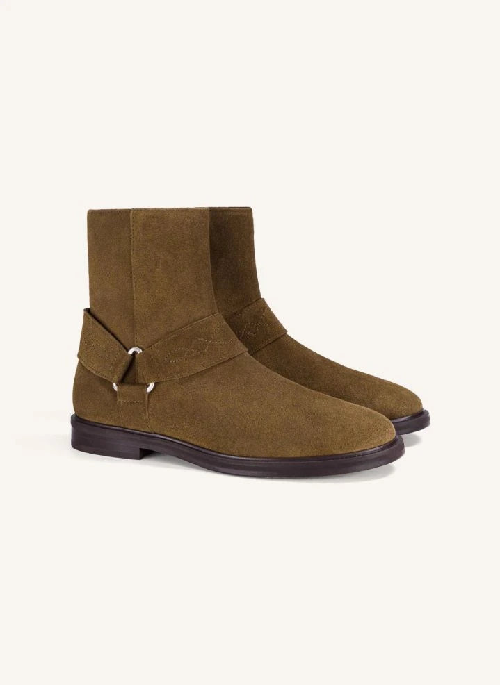 Socque Paris - Suede Dust Boots | Khaki