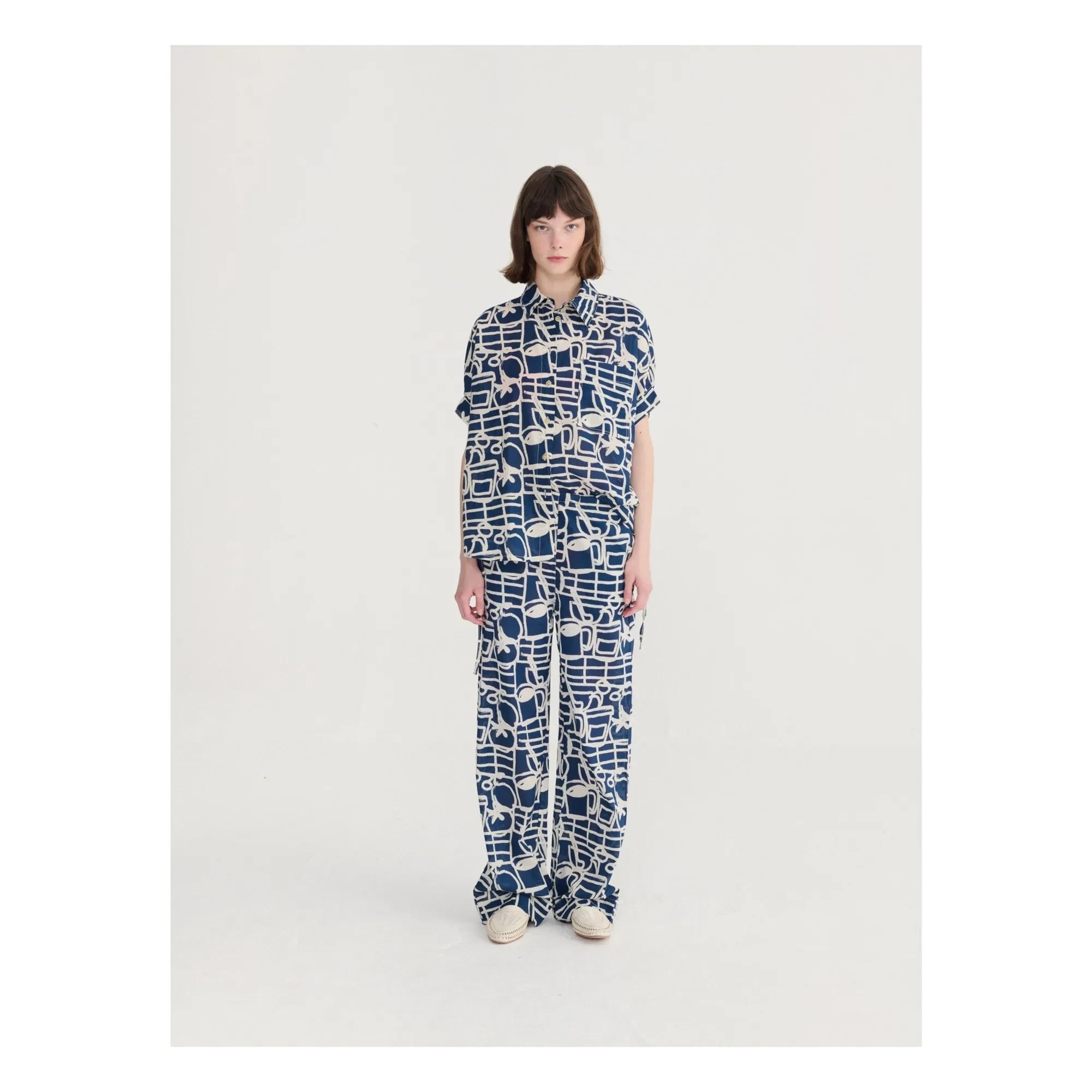 Bobo Choses - Cookery Festival Organic Cotton Shirt | Navy