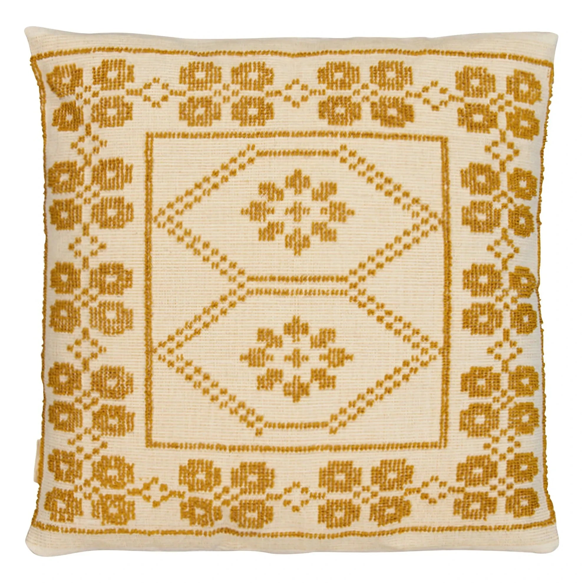 House of Capricorn - Inês Embroidered Pillow | Yellow