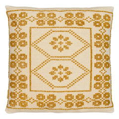 House of Capricorn - Inês Embroidered Pillow | Yellow